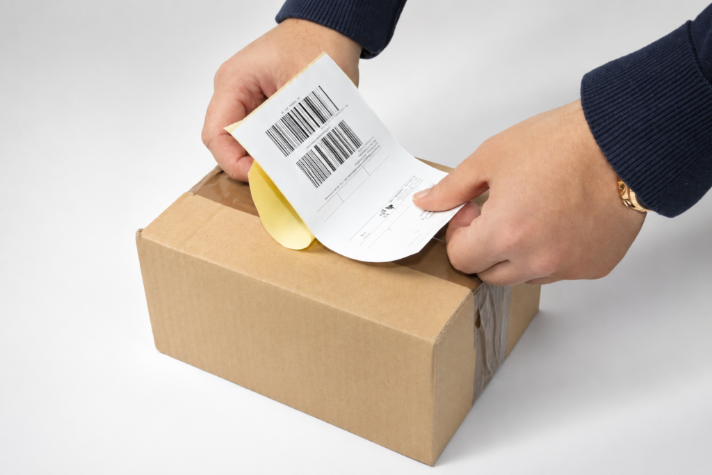 Angebot erhalten, Geld erhalten und DHL Ticket erhalten und Paket an uns senden